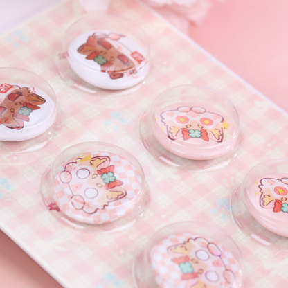 Custom Paper Card  Pill Button Pin