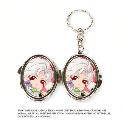 Custom Epoxy Double-Sided Mirror Keychain