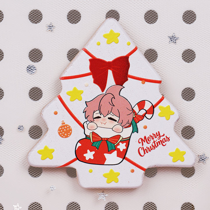 Customized cartoon wooden relief refrigerator stickers