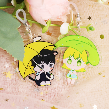 Custom Acrylic umbrella hanging keychain
