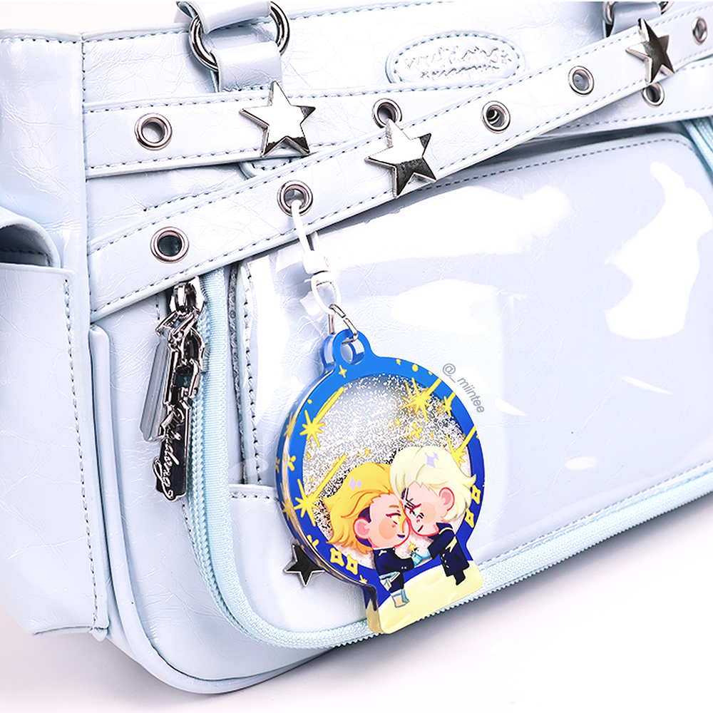 Custom Snow globe keychain