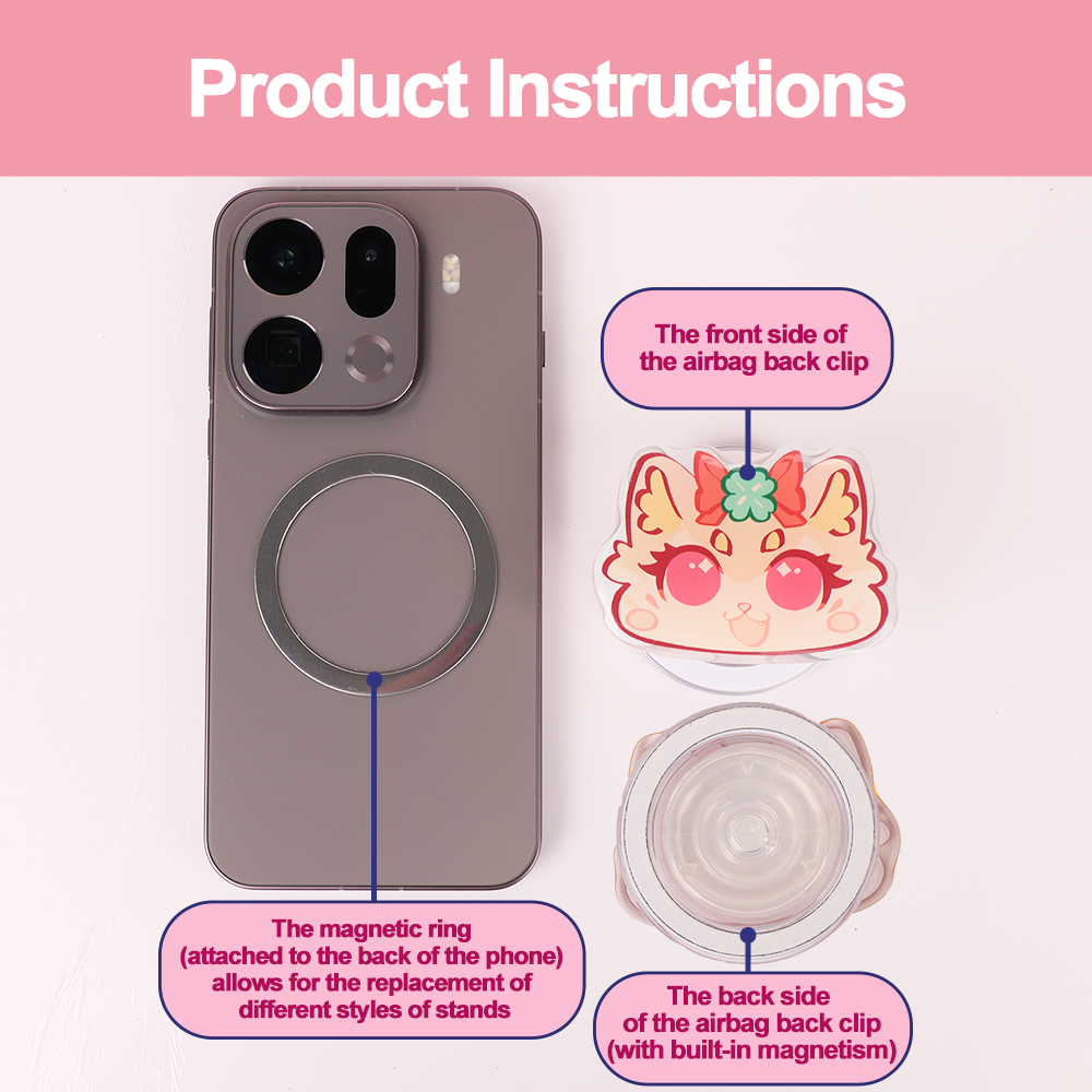 Custom Magnetic airbag Phone Holder