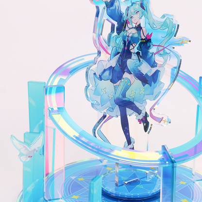 Custom Holographic Acrylic Spinning Standee