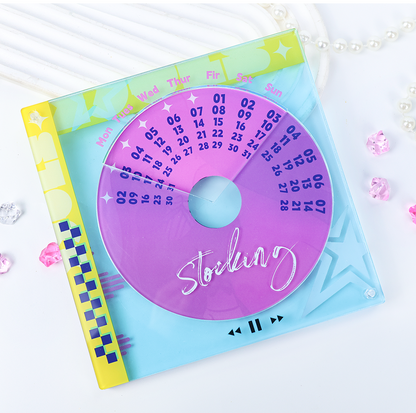 Custom Acrylic CD Rotating Calendar