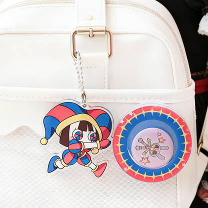 Custom Rotating Acrylic Badge Storage Charm