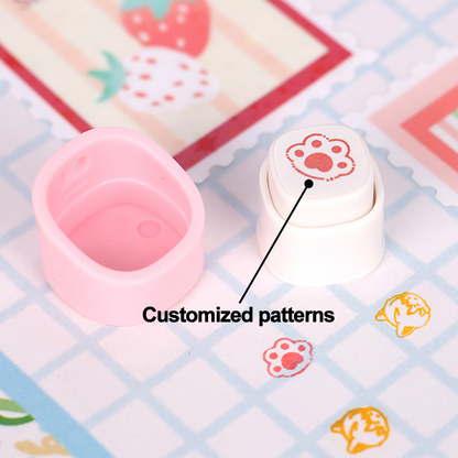 Custom Thumb Stamp keychain