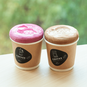 Custom Plush badge coffee cup