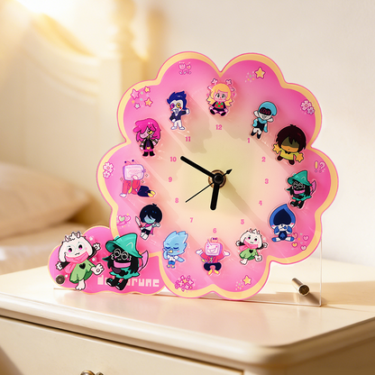 Custom Acrylic magnetic clock standee