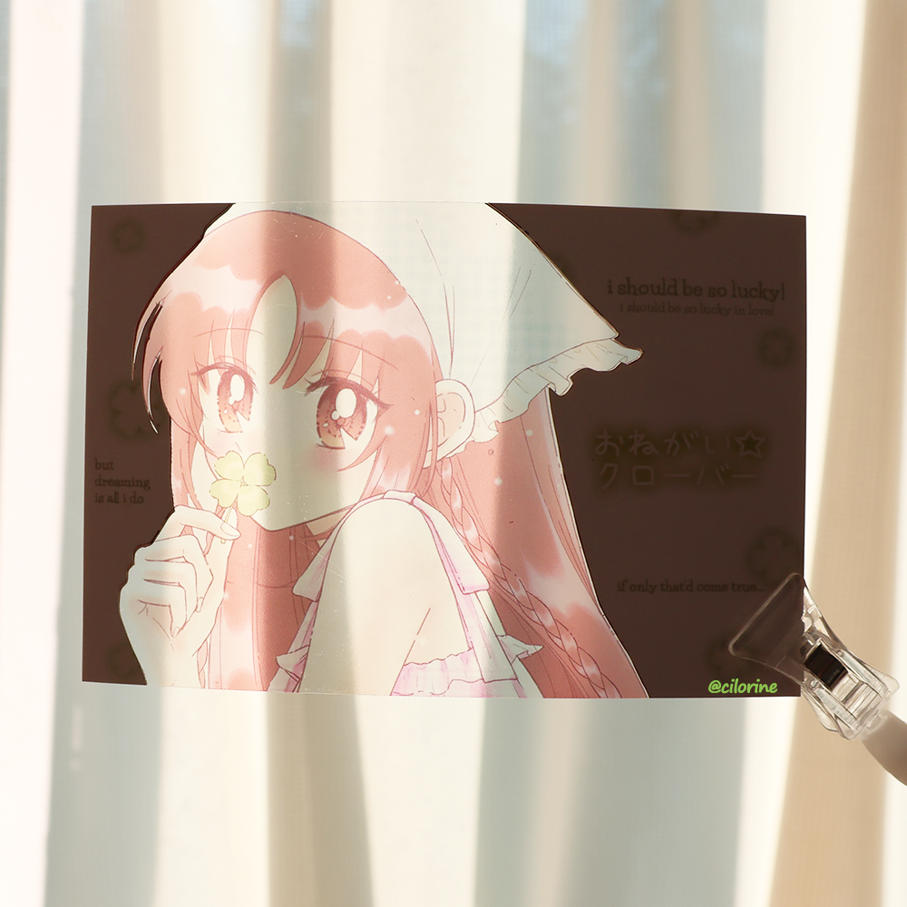 Custom Transparent film postcard