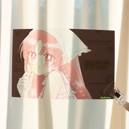 Custom Transparent film postcard