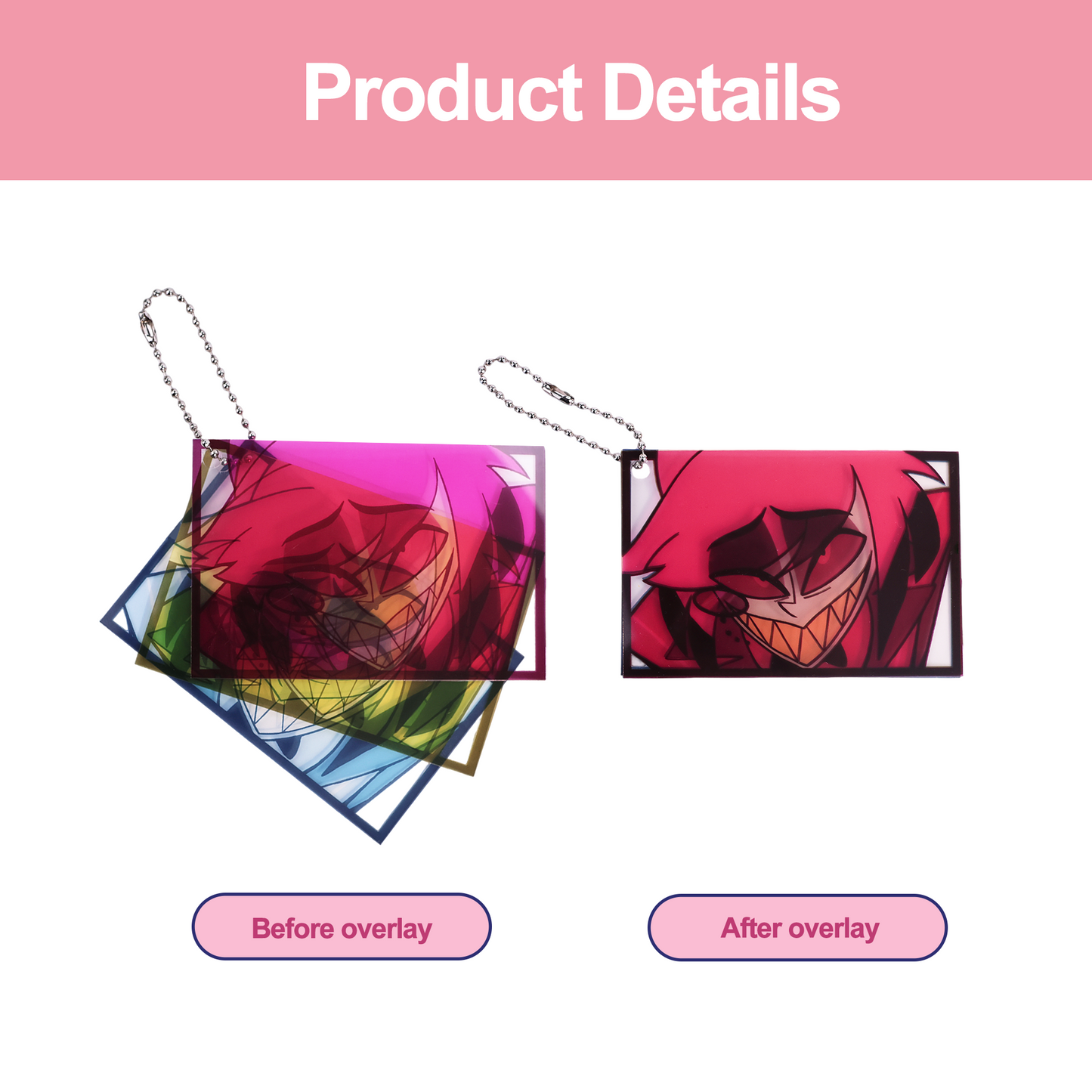 Custom Tri-color transparent cards