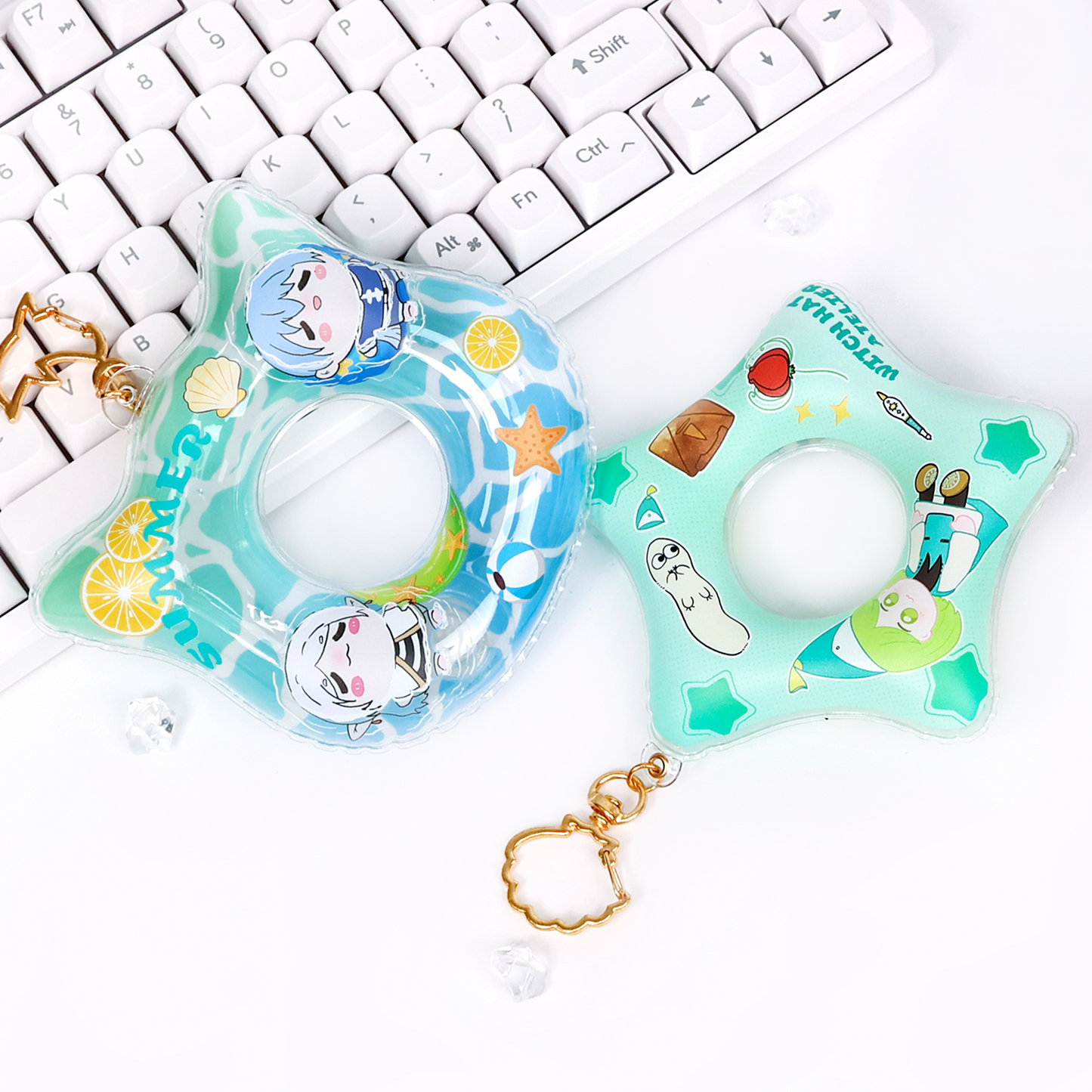 Custom Swim Ring Keychain