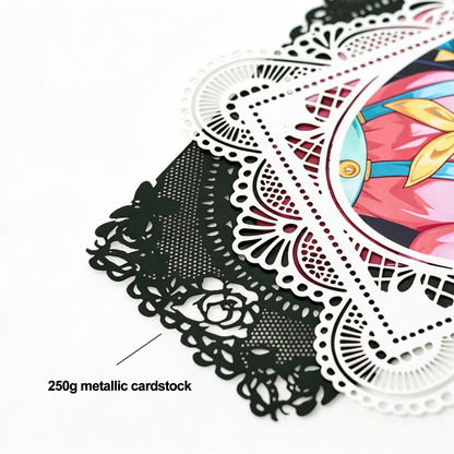 Custom Hollowed-out lace card