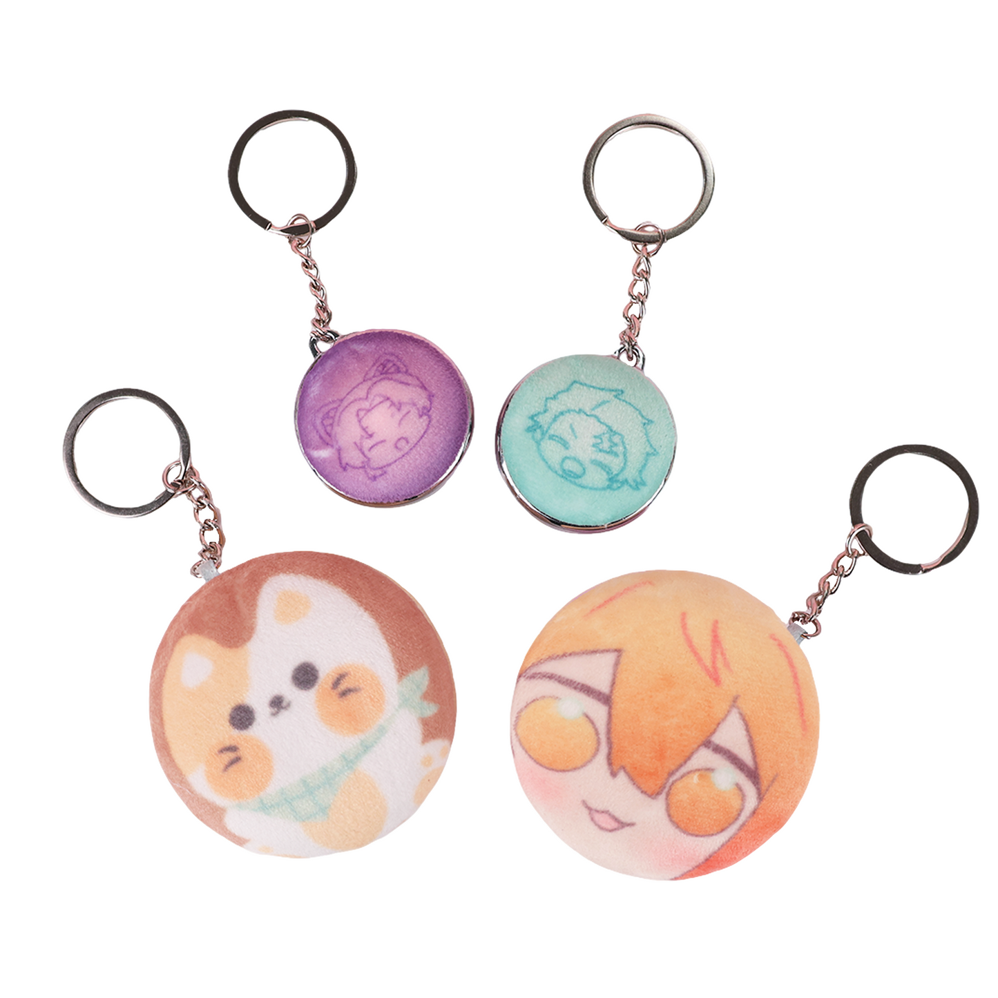 Custom Double-sided plush keychain