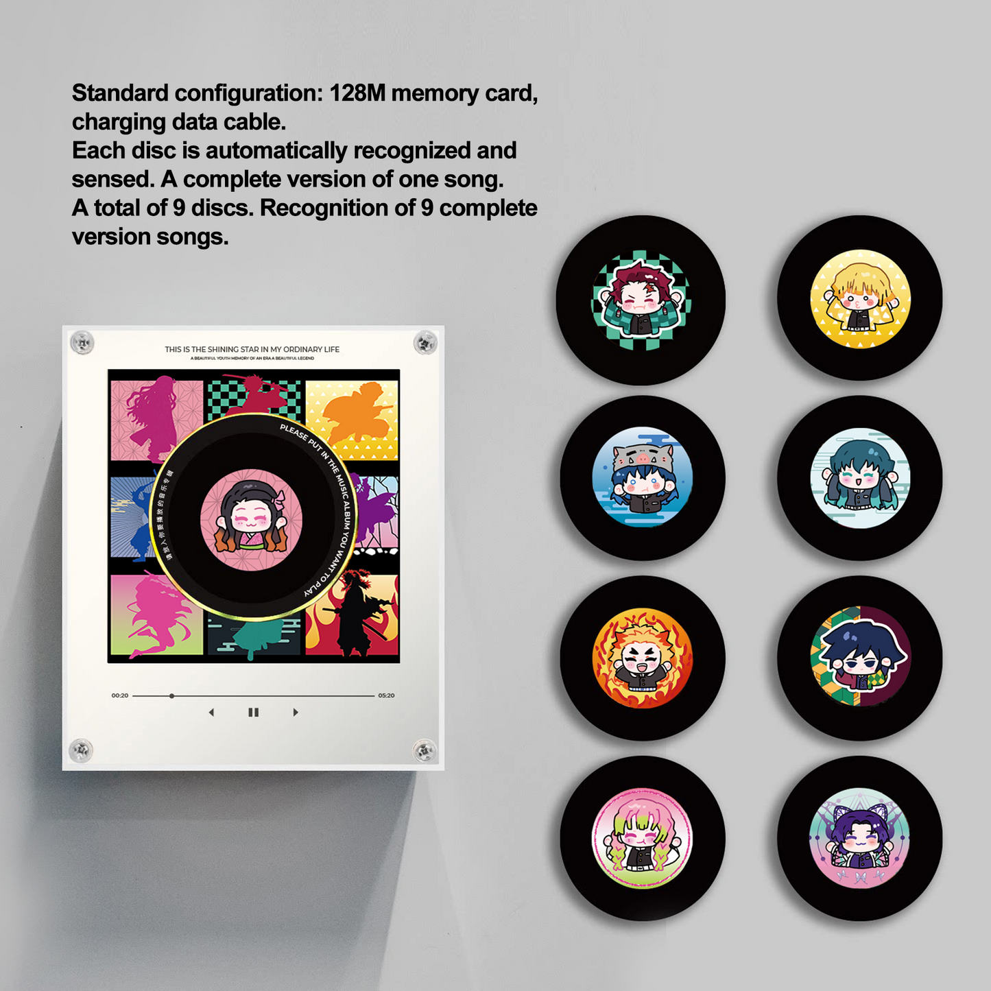 Custom NFC Rotating CD Night Light Fridge Magnet