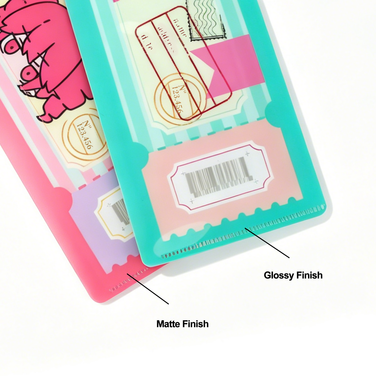 Custom PVC ticket stub holder