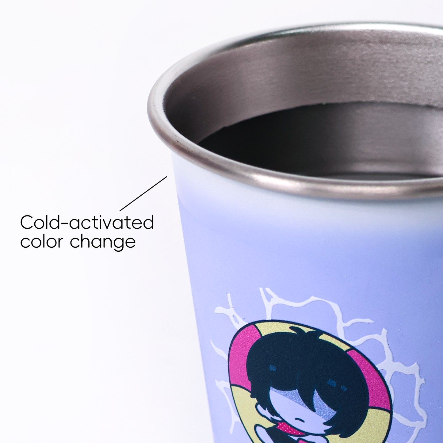 Custom Stainless Steel Cold Activated Color Changing Cup