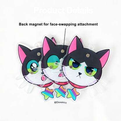 Custom Hanging Magnetic Face Swap Keychain