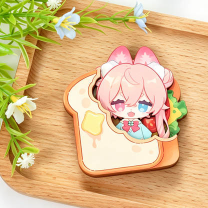 Custom Multi-layer wooden fridge magnet