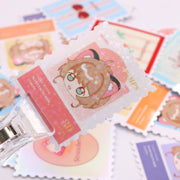 Custom Stamp Shape Stickers