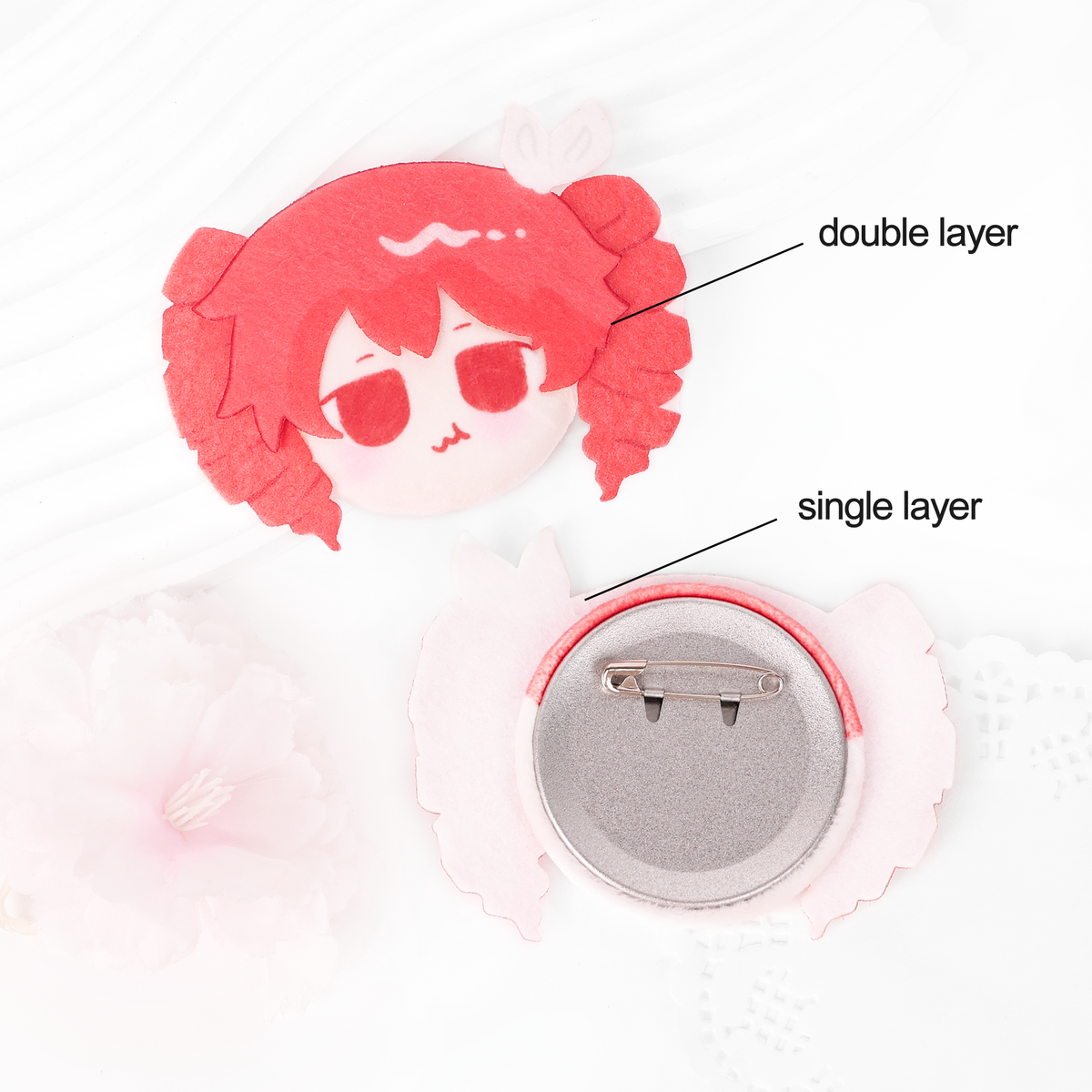Custom 2.5D Plush Badge