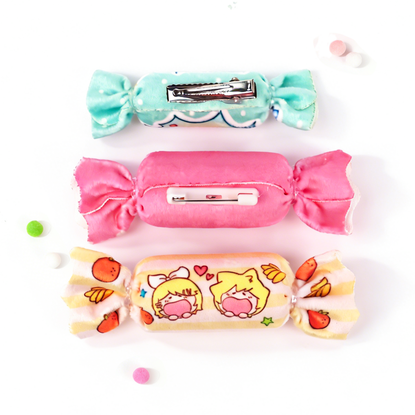Custom Plush Candy Button Pin