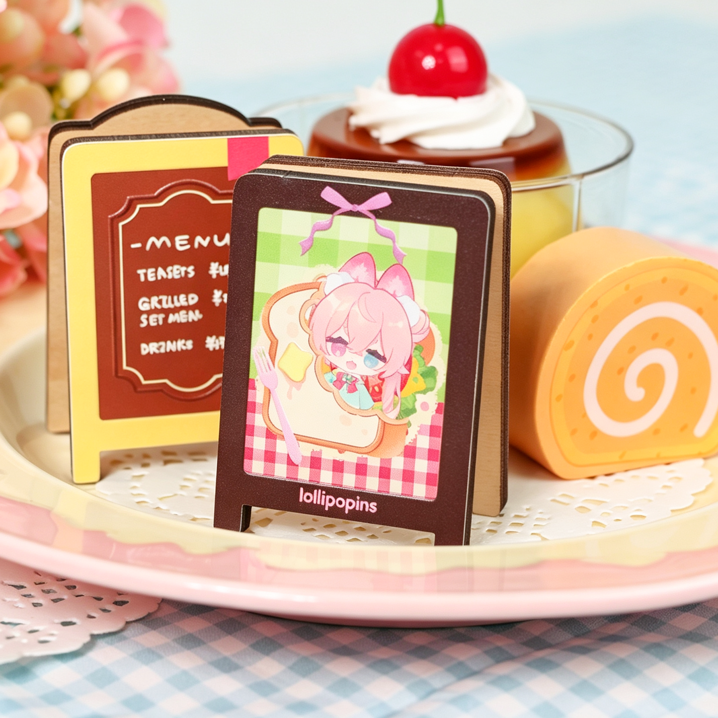 Custom Wooden Cartoon Memo Clip