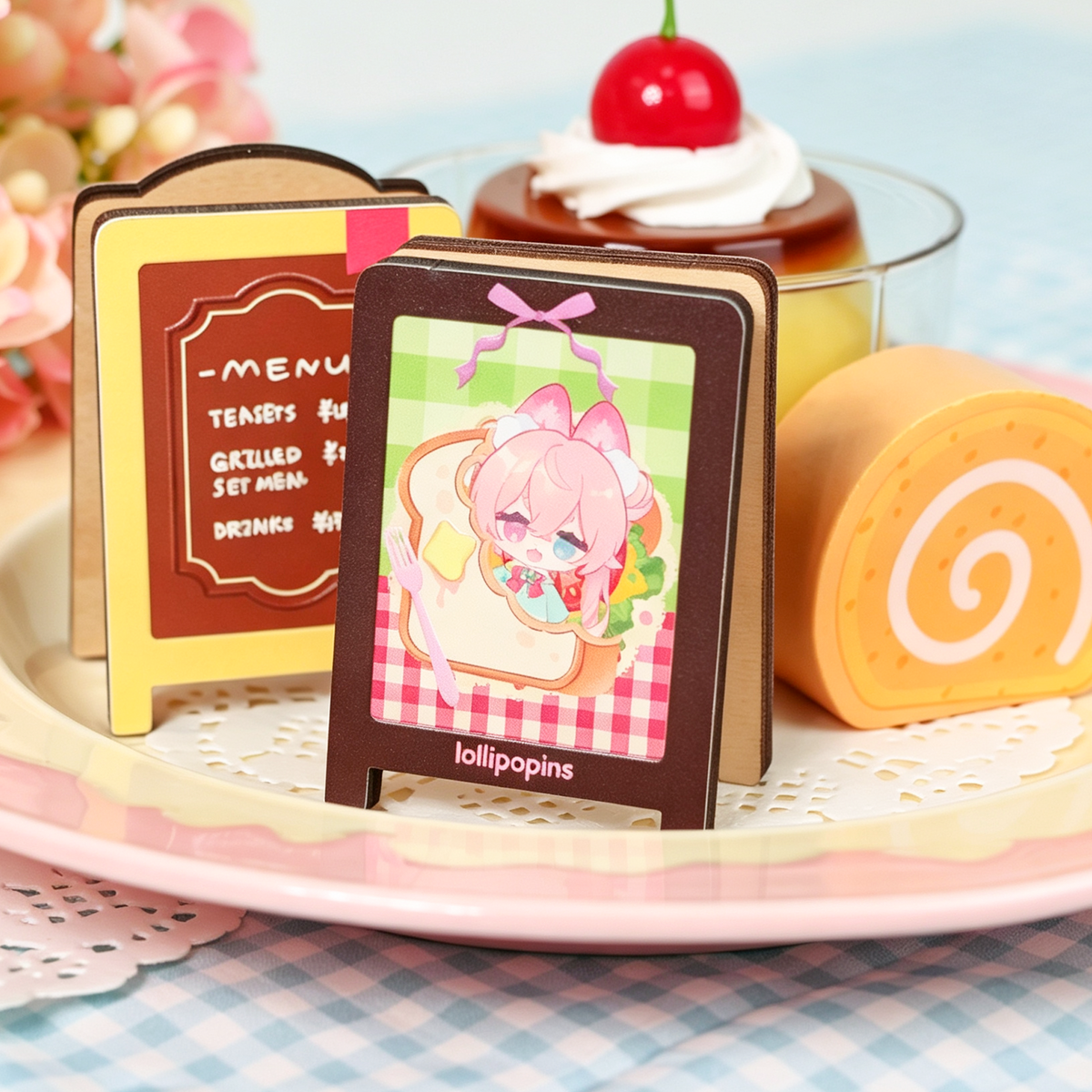 Custom Wooden Cartoon Memo Clip