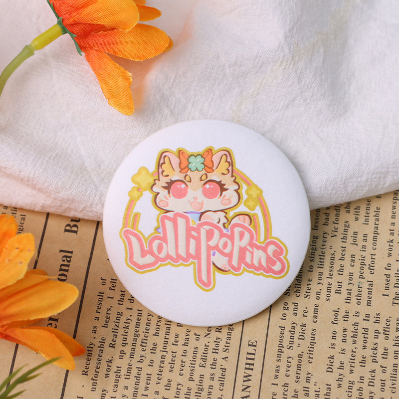 Custom paper Button Badge