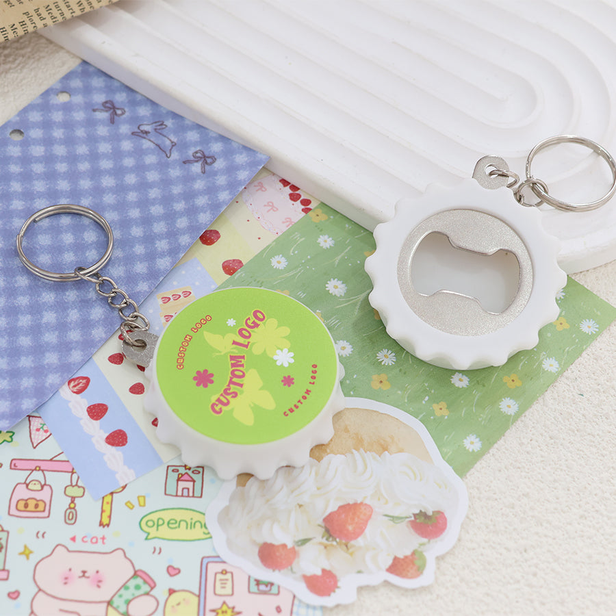 Custom Bottle cap keychain
