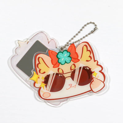 custom acrylic mirror keychain