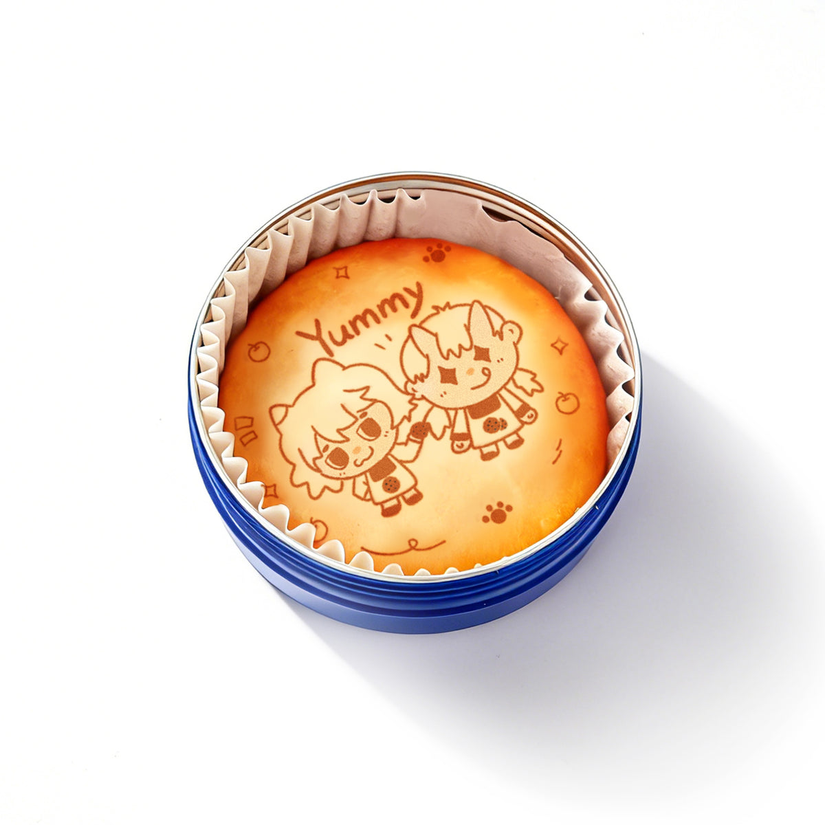 Custom Plush Badge Cookie Tin
