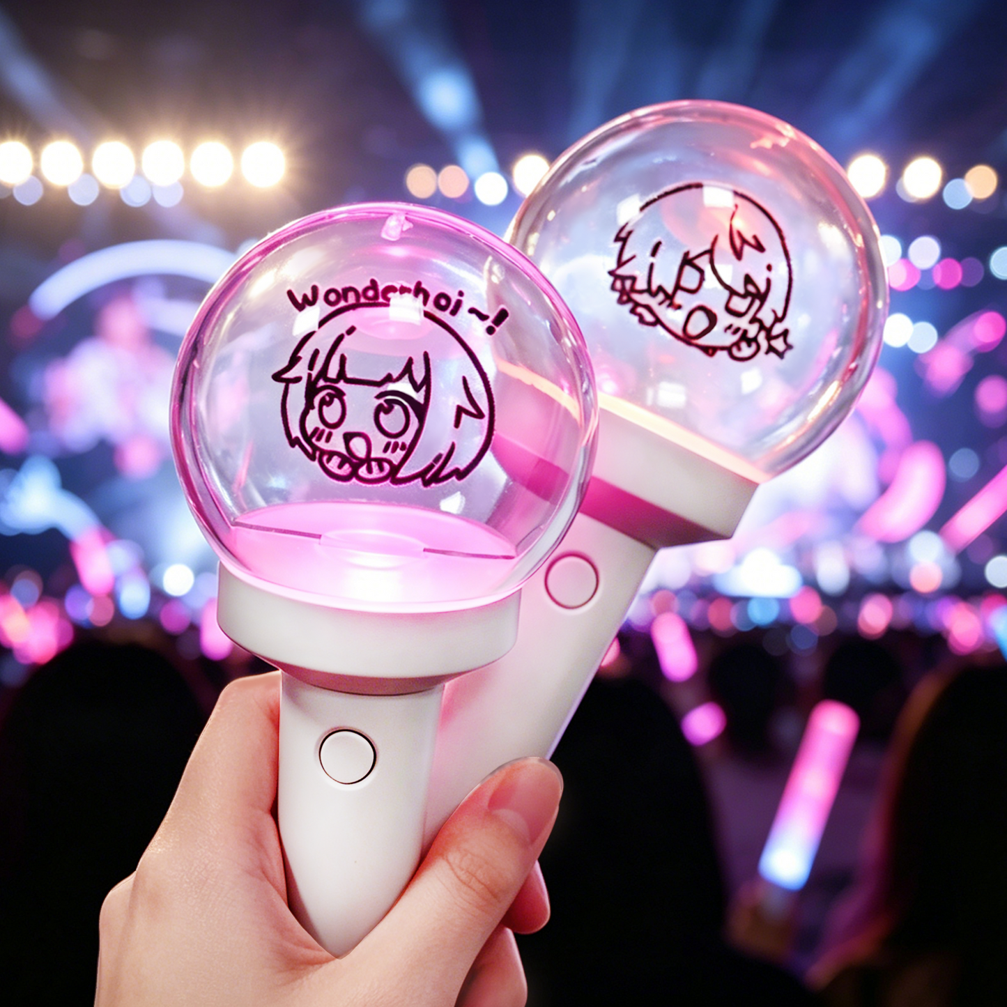 Custom mini light stick charm