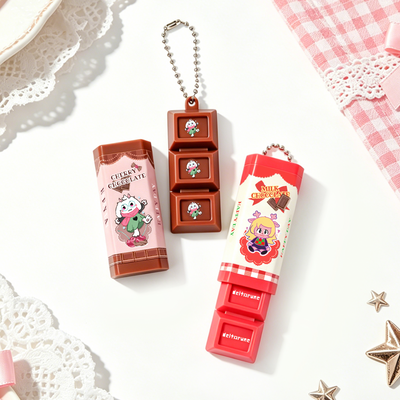 Custom Chocolate Fidget Bar Keychain