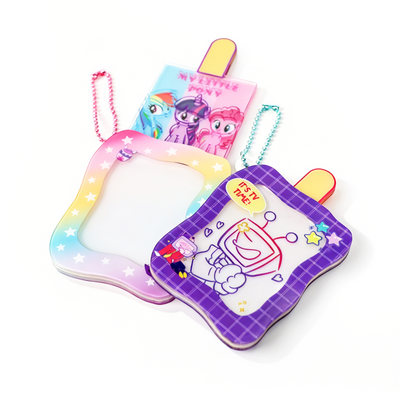 Custom Pull-Reveal Color keychain