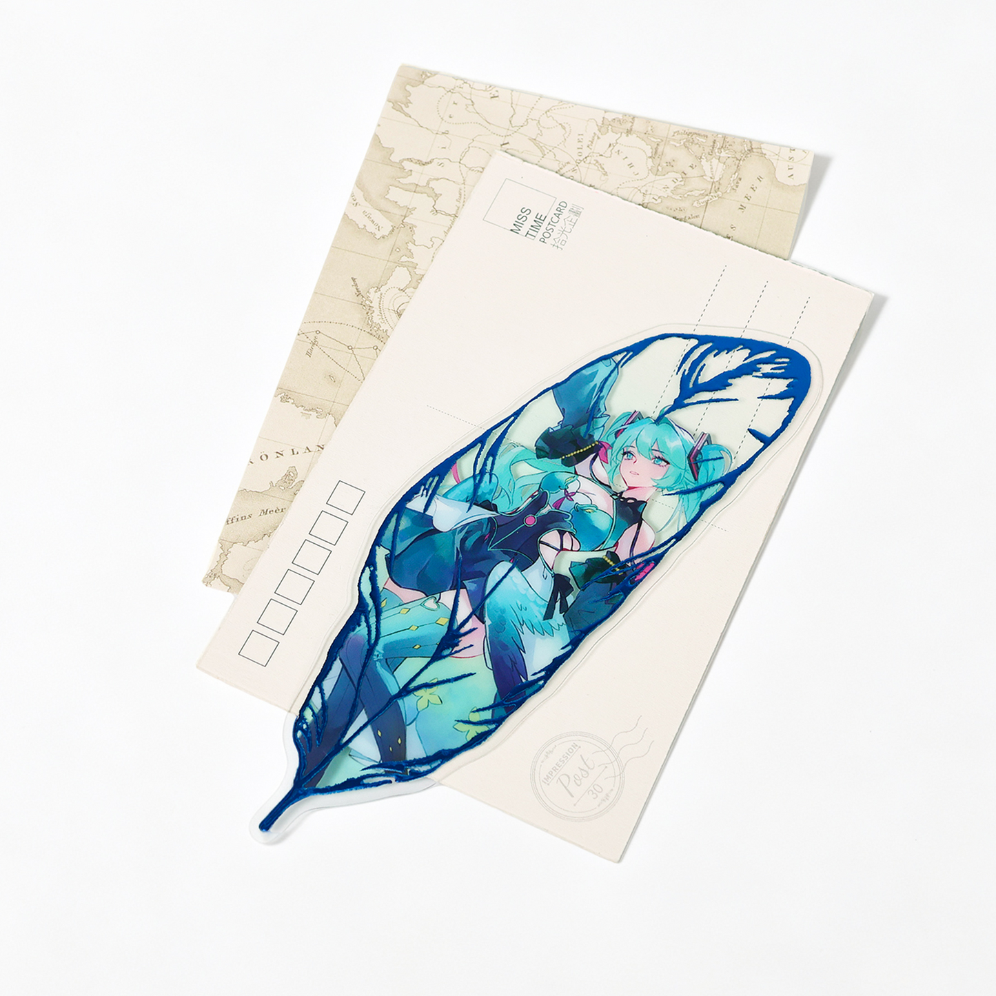 Custom PVC feather bookmark