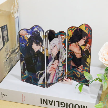 Acrylic folding screen standee