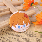 Custom plush button pin