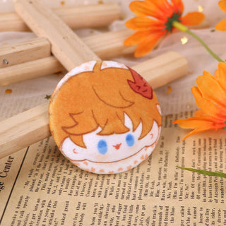 Custom plush button pin
