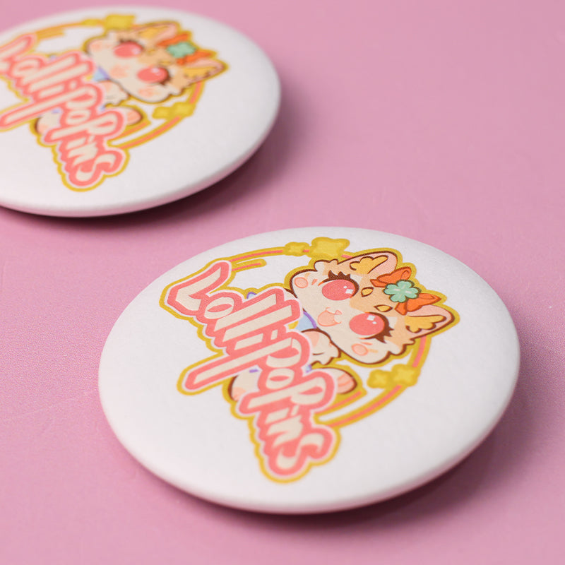 Custom paper Button Badge