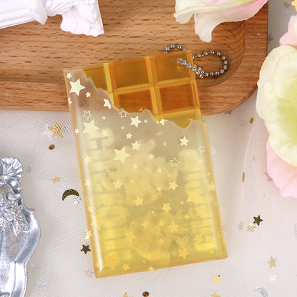 Custom Transparent chocolate keychain