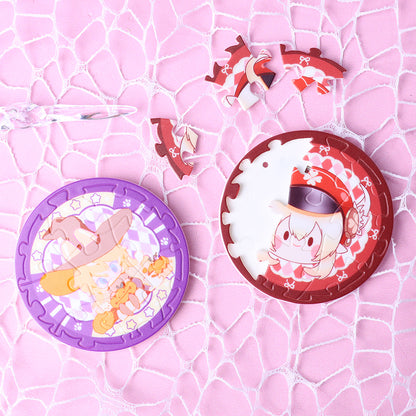 Custom Plastic  puzzle pin