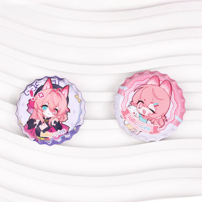 Custom Beer Bottle  Button Badge