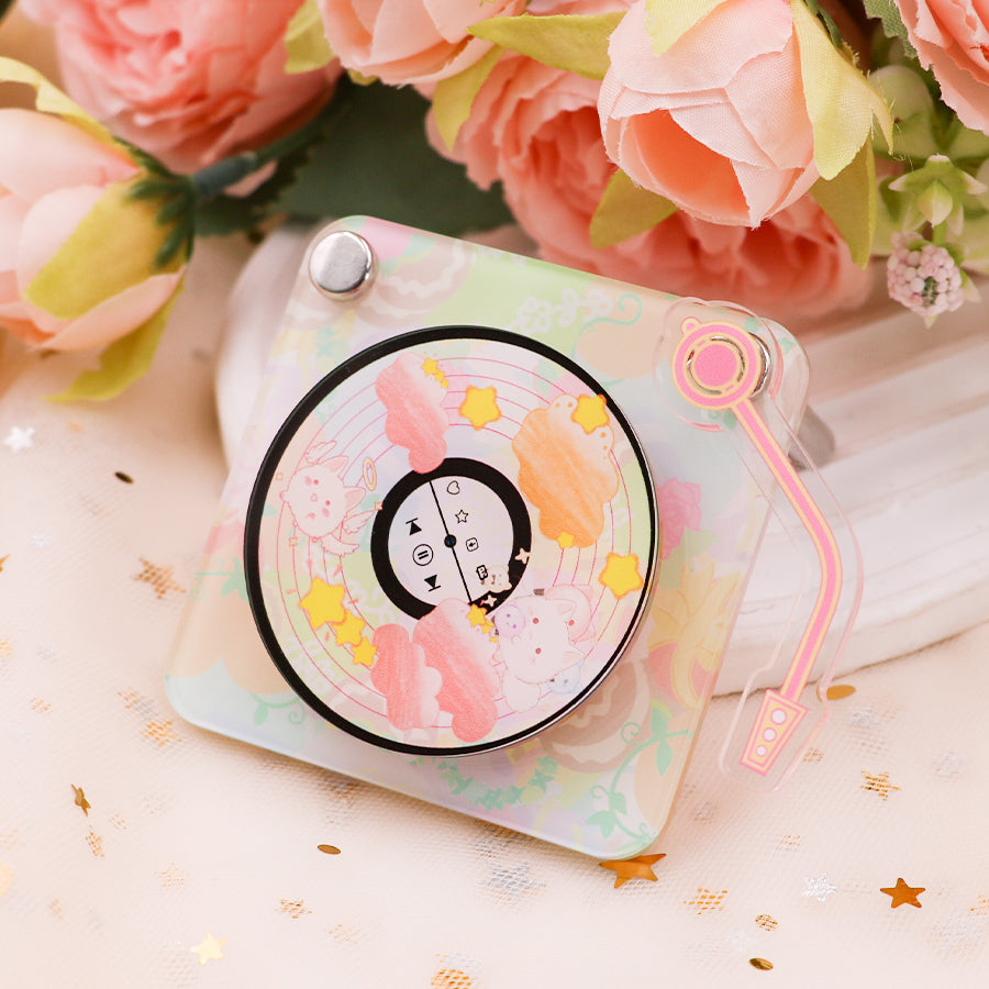 Custom  Acrylic Rotation CD  Keychain