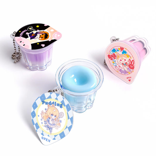 custom Pudding Jelly Keychain