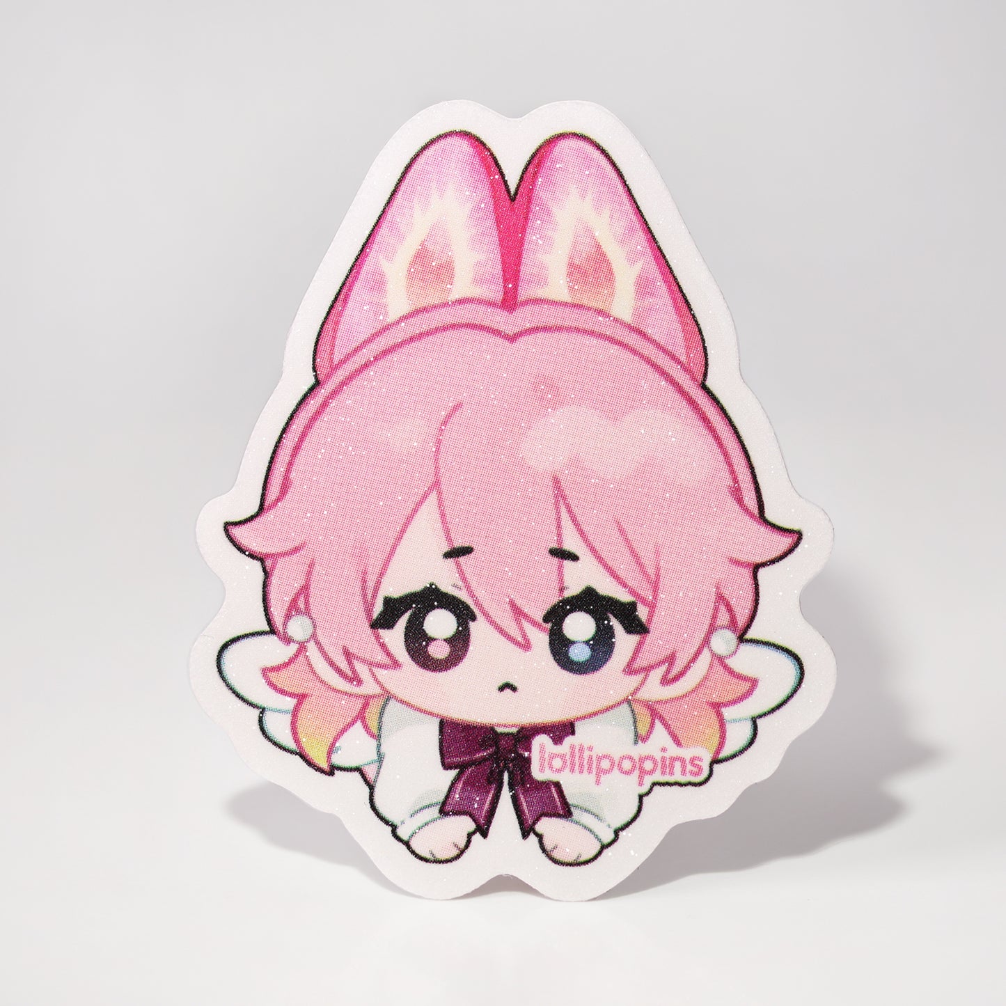 Custom Sand Glitter Frosted Stickers