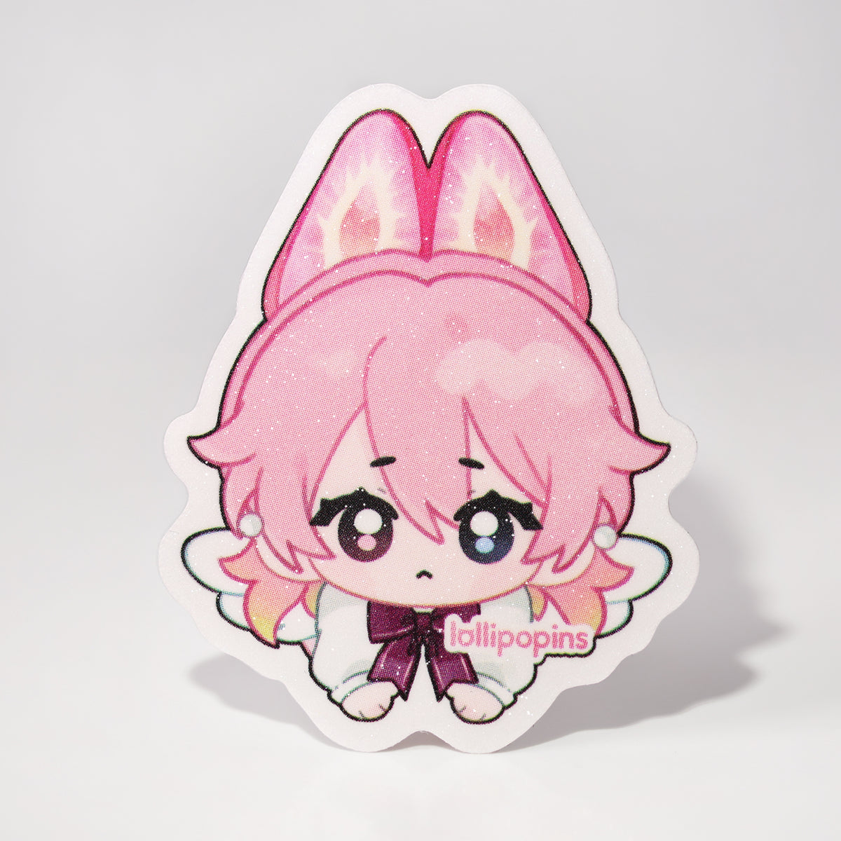 Custom Sand Glitter Frosted Stickers