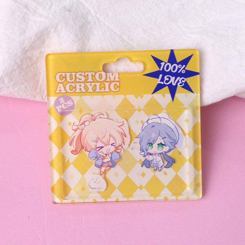 Custom Imitation plastic box acrylic charm