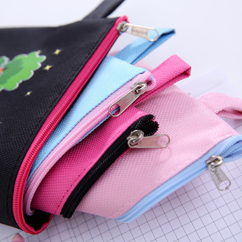 Custom Logo  Canvas Zipper