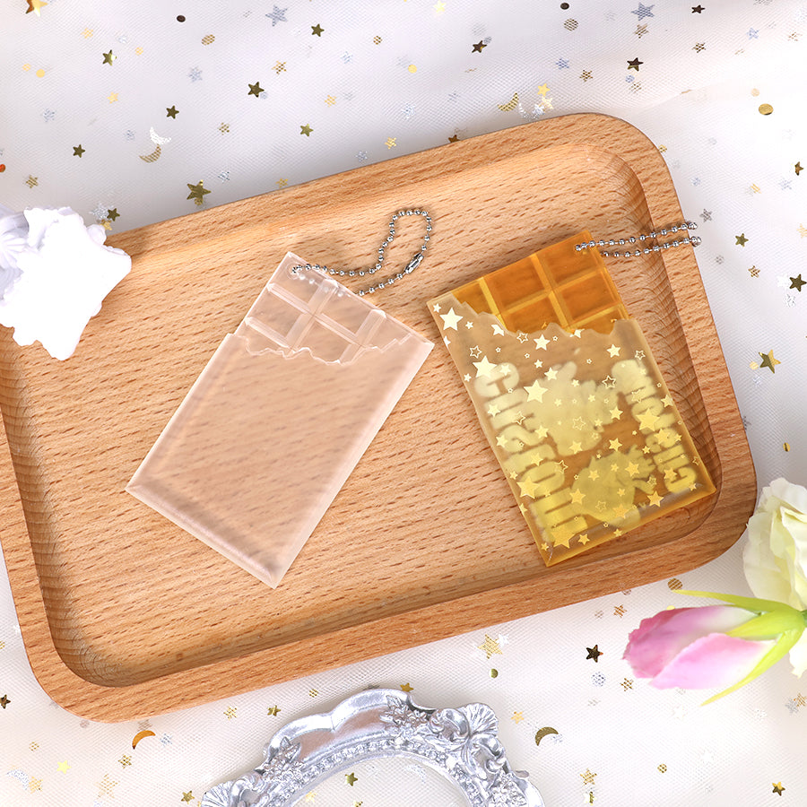 Custom Transparent chocolate keychain(Large)